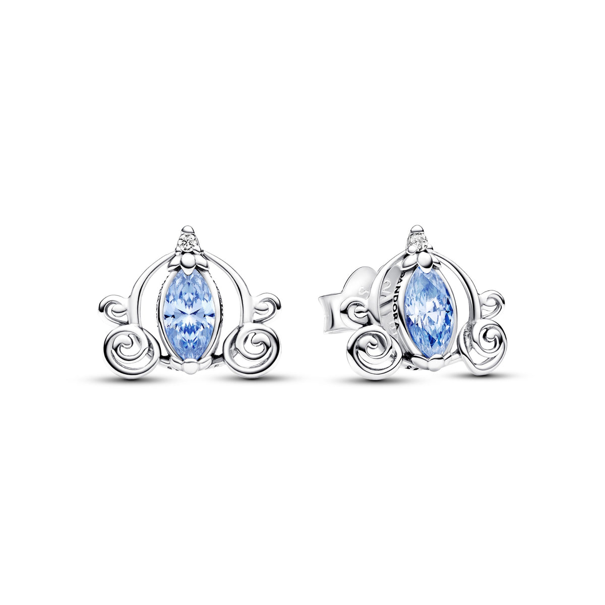 Pandora Disney Assepoesters koets oorbellen zilver