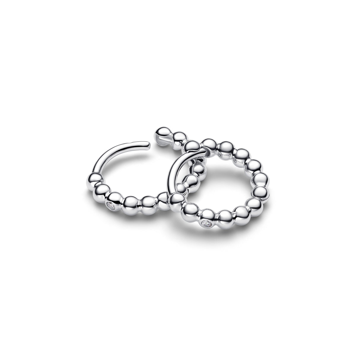 Pandora Huggies met Kraaltjestextuur zilver 294823C01