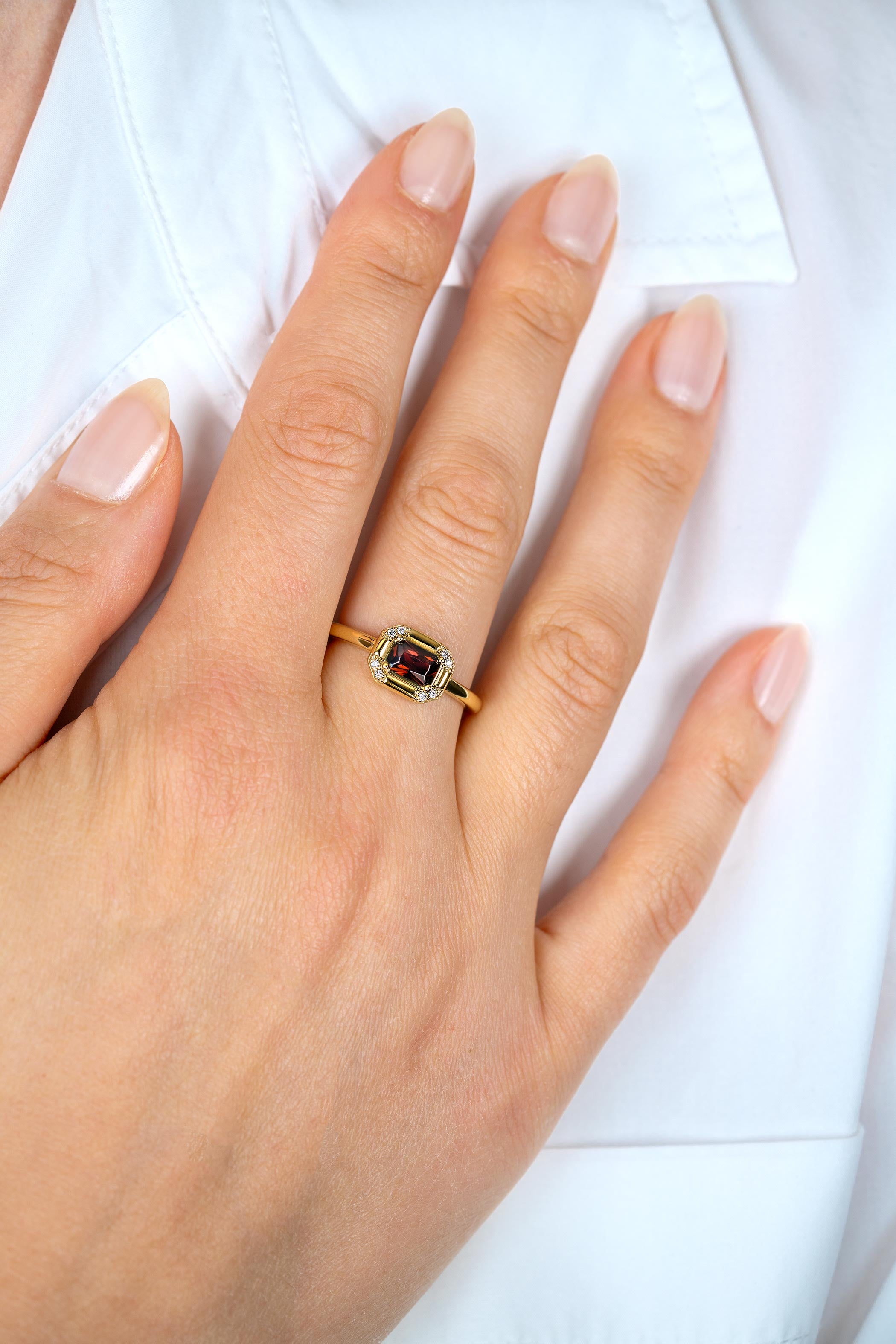 ZINZI Verguld Zilveren Ring met Witte Zirkonia - ZIR2803