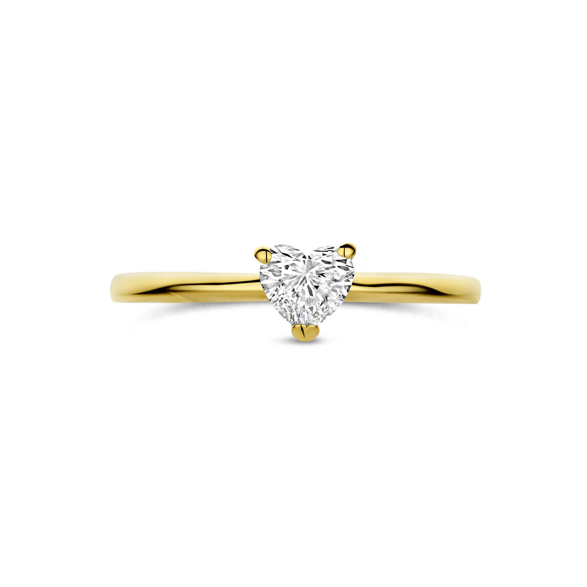 Fantasy Collection Ring hartje lab grown diamant 0.30ct f vs 14K geelgoud
