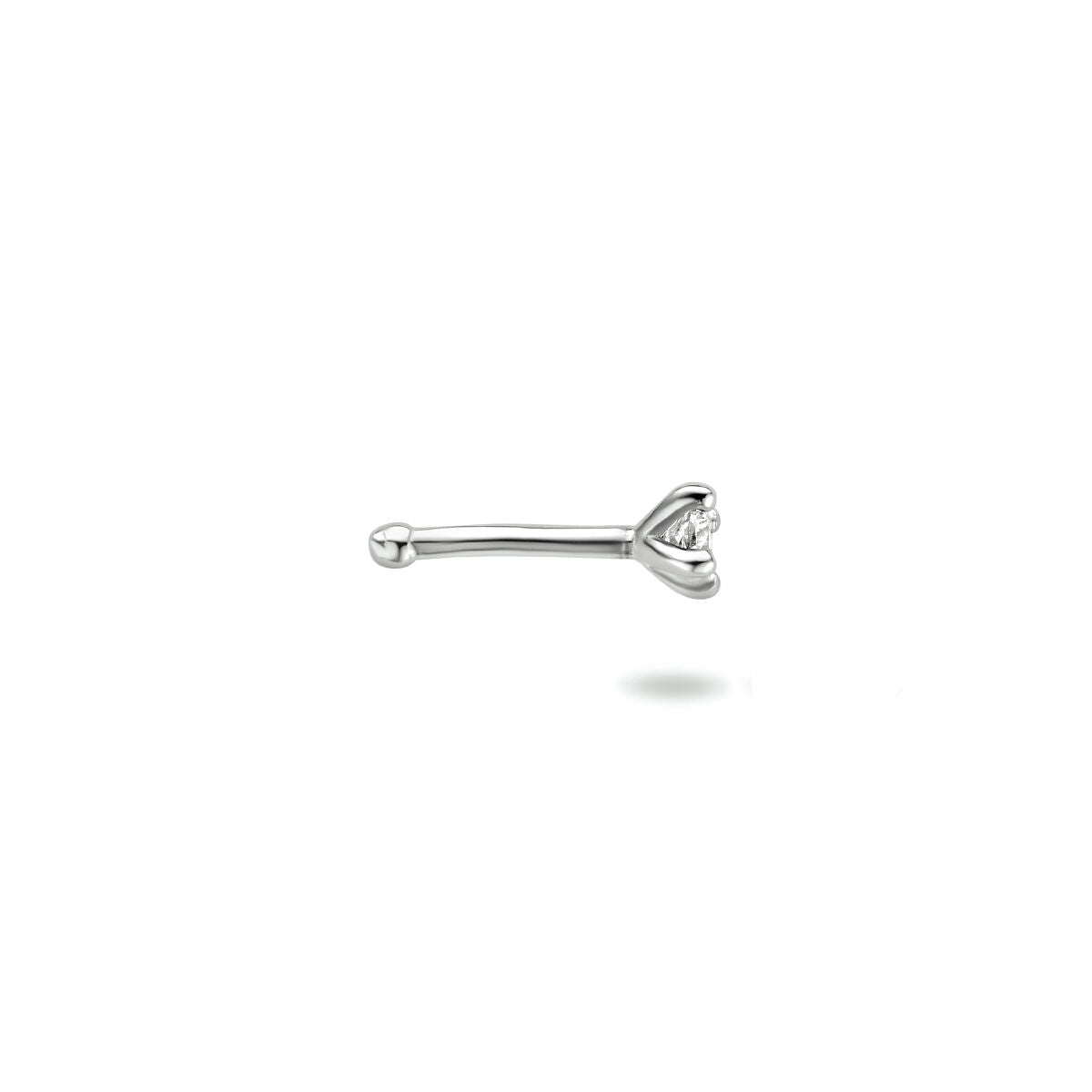 Fantasy Collection Gerhodineerd Zilveren Piercing met Zirkonia 1333637