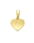 14K geelgouden hanger hartje poli/mat 13 mm - 4034335 - PansiteNederland.nl