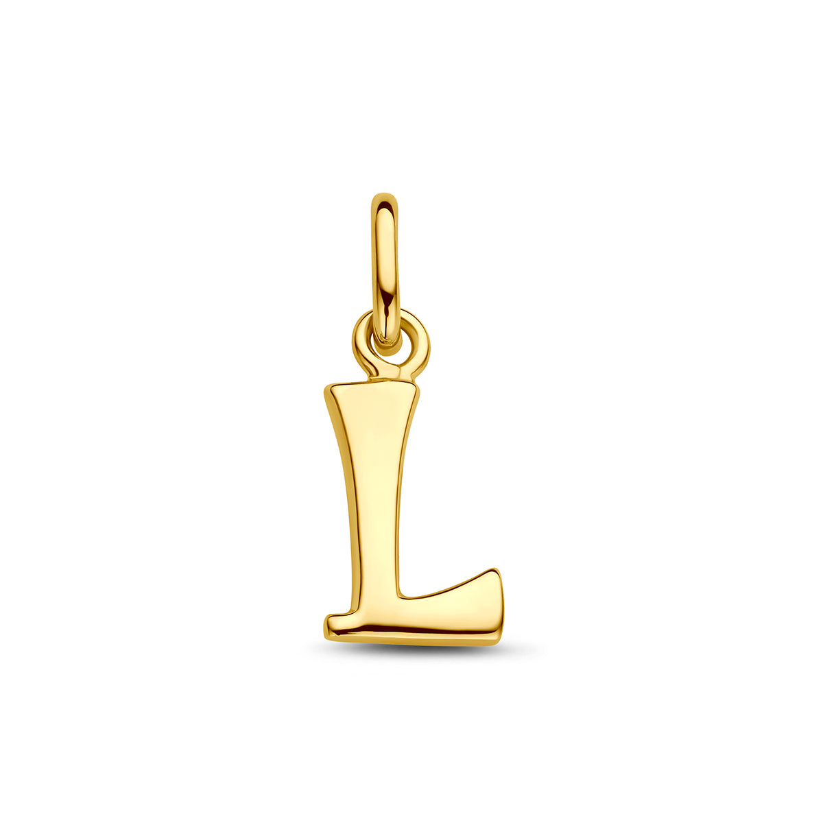 Hanger letter L 12 mm 14K geelgoud #Letter_L