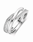 Zilveren Gerhodineerde Ring Zirkonia 1340783