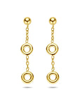 14K geelgouden oorhangers 32 mm - 4034461 - PansiteNederland.nl