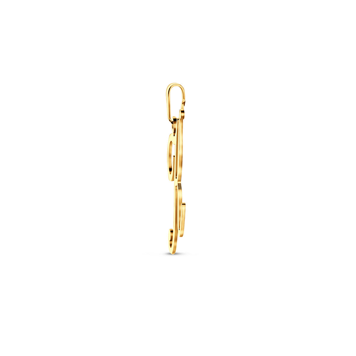 Hanger sierletter K 29 mm 14K geelgoud #Letter_K