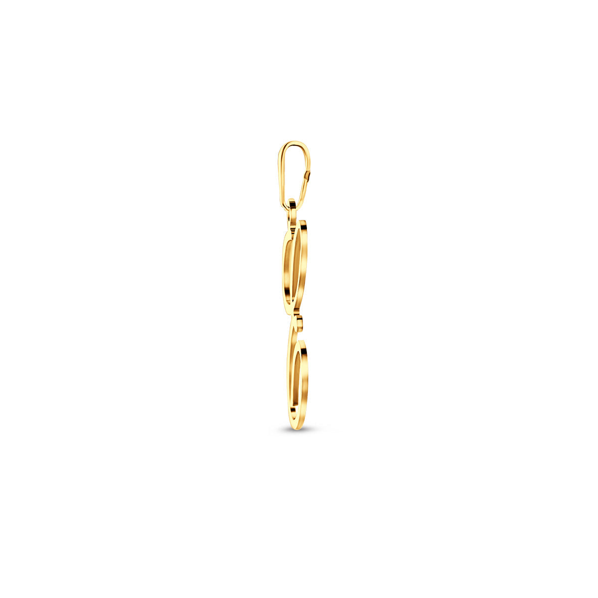 Hanger sierletter E 24,5 mm 14K geelgoud #Letter_E