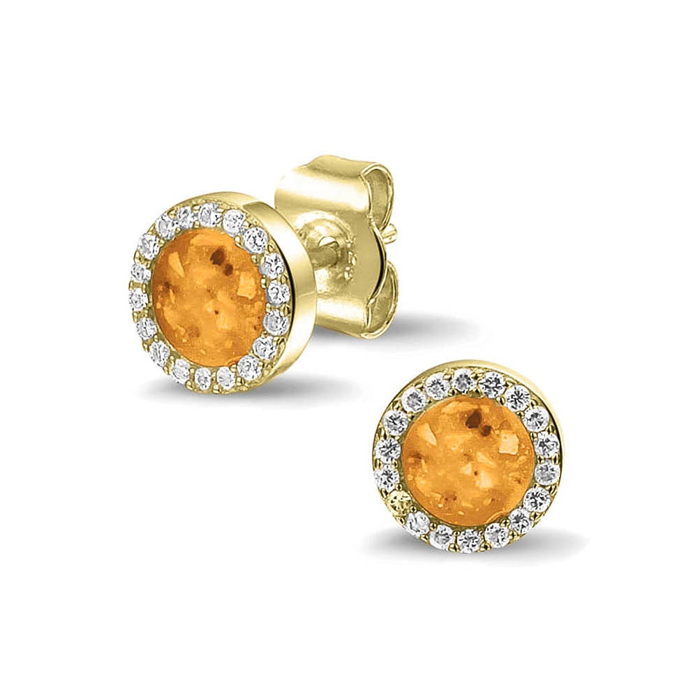 See You Gouden oorknoppen met steen voor as – 302 – afbeelding 4