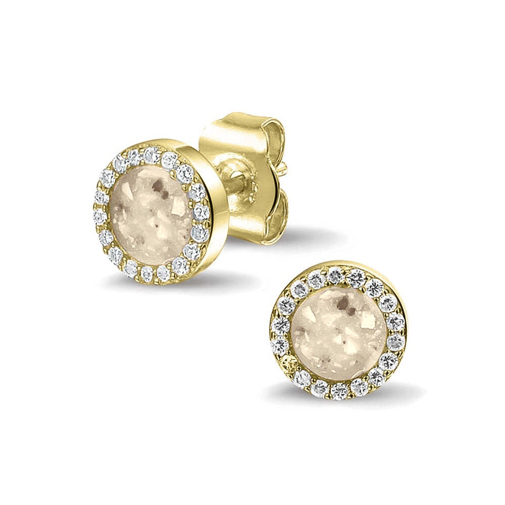 See You Gouden oorknoppen met steen voor as – 302 – afbeelding 1