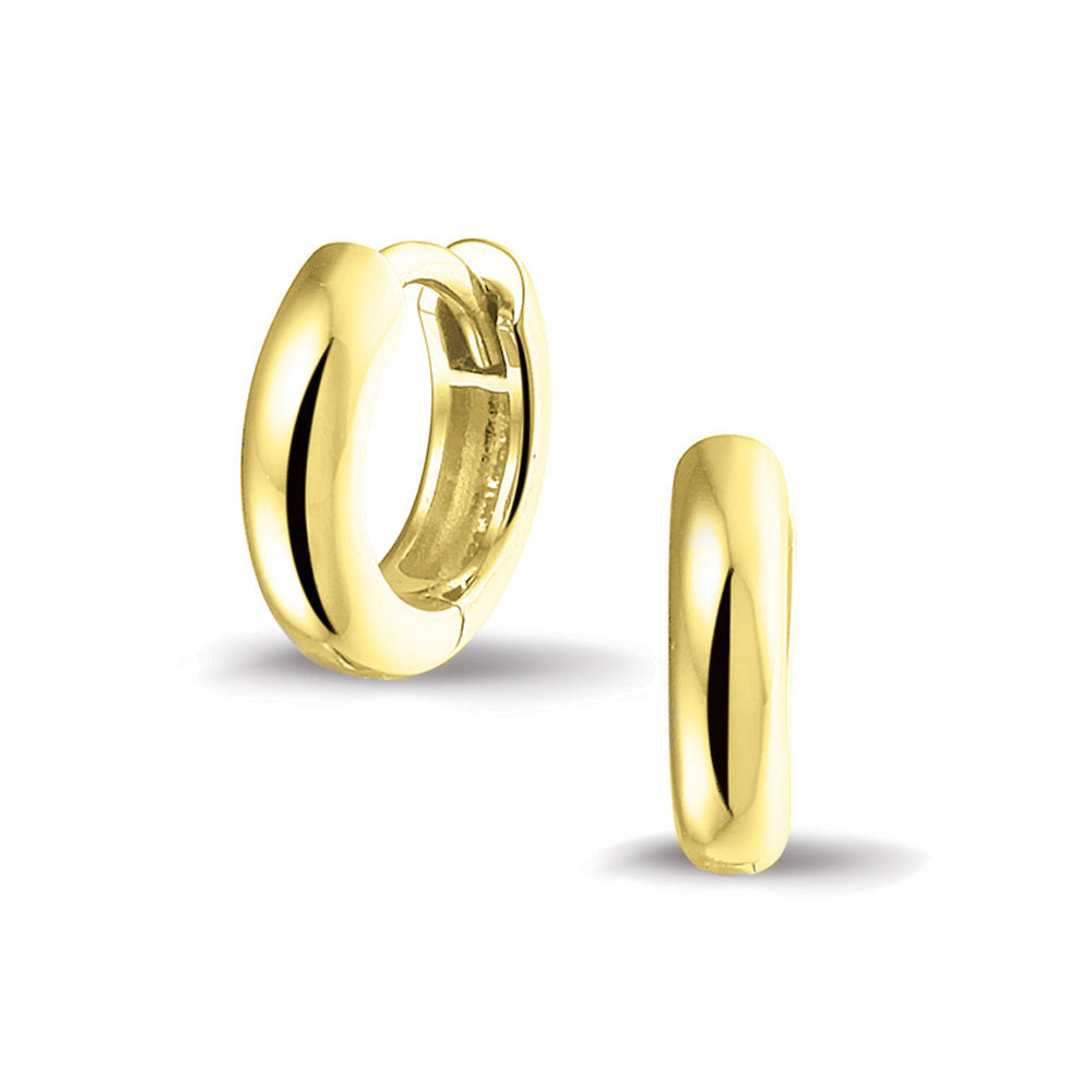 See You Gladde gouden creolen, 14 mm – 306 – afbeelding 1