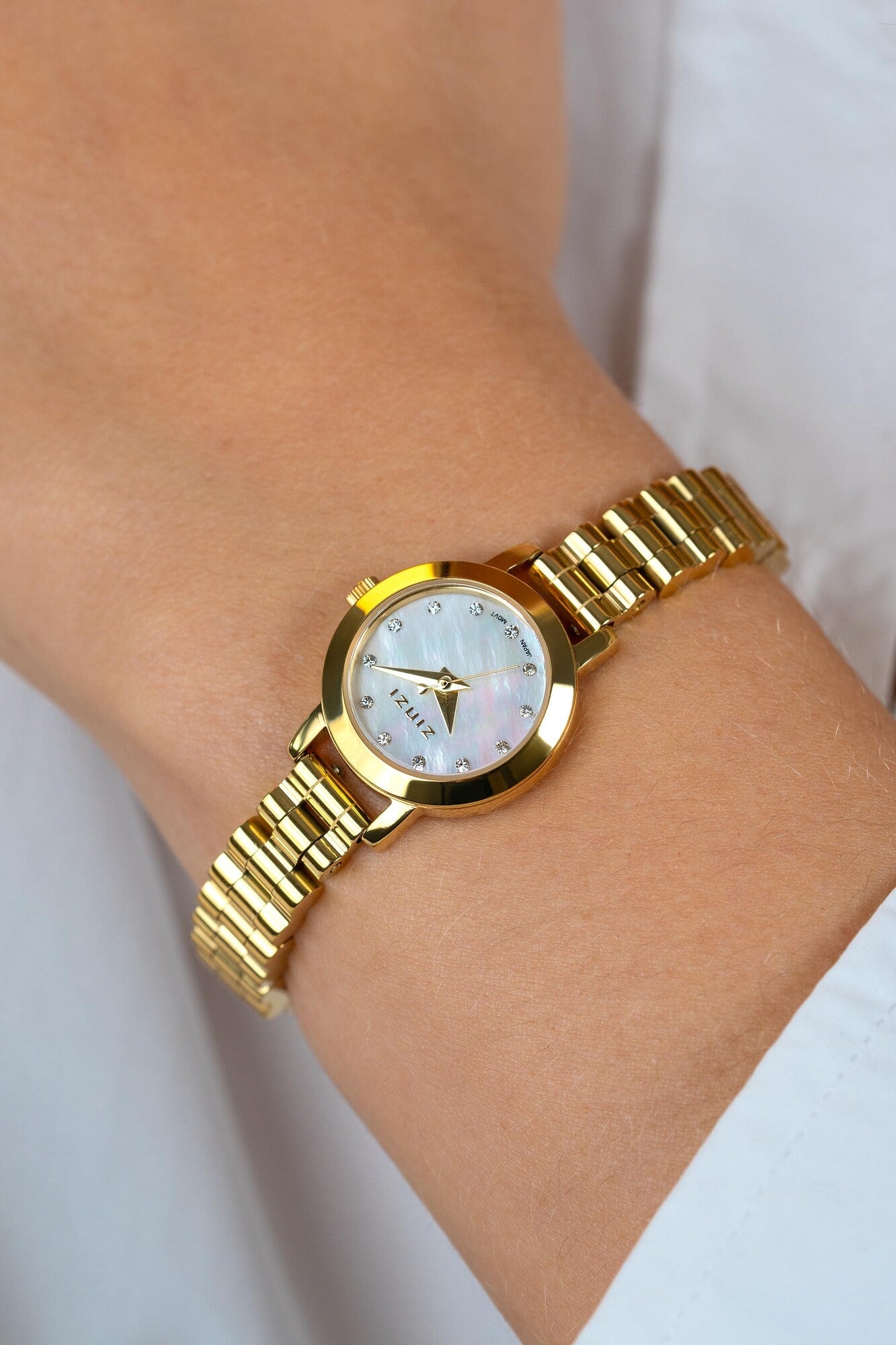 ZINZI Horloge met Witte Zirkonia 20mm - ZIW3134