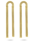 Zilveren vergulde (geel) oorhangers 91 mm 1 micron - 2104119