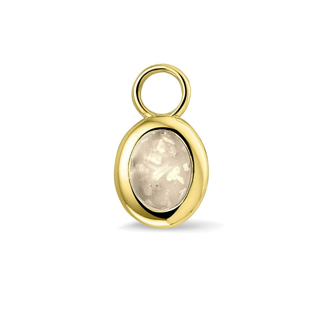 See You Gouden ovale oorhangers effen voor as – 309 – afbeelding 1