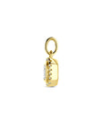 14K geelgouden hanger diamant 0.31ct h si 13 mm halo - 4033653 - PansiteNederland.nl
