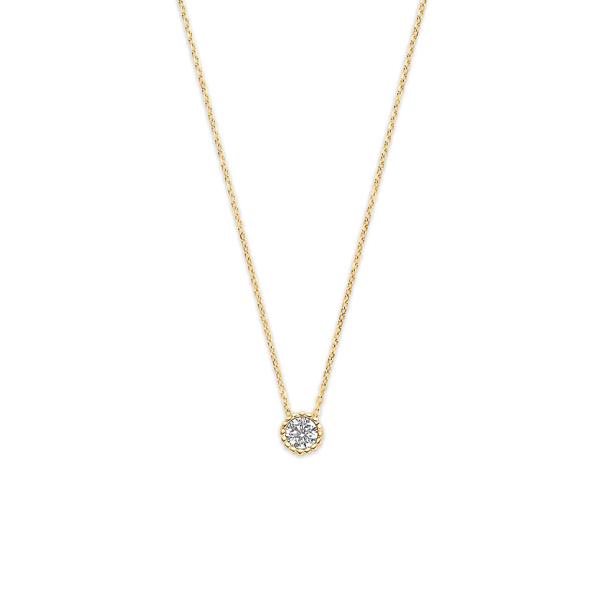 Collier zirkonia 9K geelgoud 41 - 43 - 45 cm 8001826