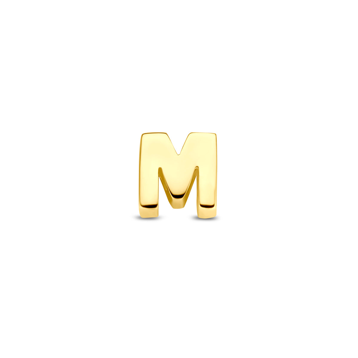 Hanger letter M 5,5 mm 9K geelgoud #Letter_M