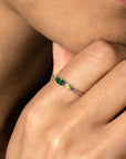ZINZI zilveren ring bezet met ovale zirkonia's in groen en geel ZIR2499 - PansiteNederland.nl