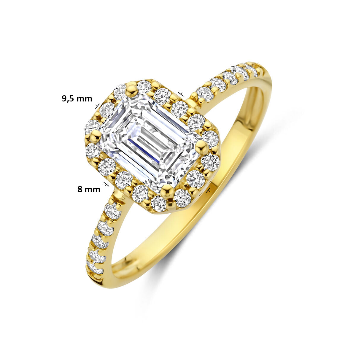 Fantasy Collection Ring lab grown diamant 1.40ct g vs 14K geelgoud