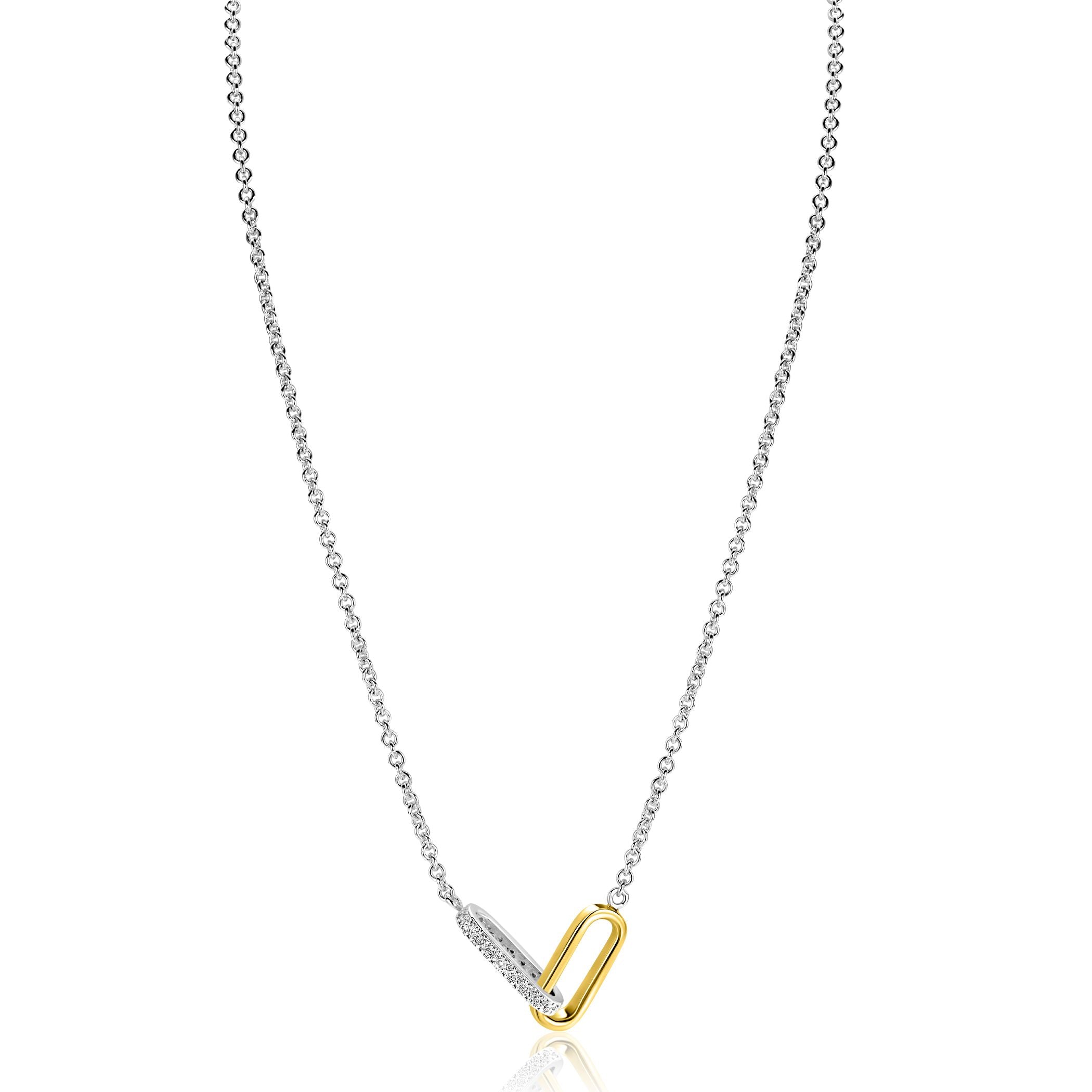 ZINZI Zilveren Ketting 42-45cm - ZIC2758