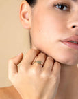 ZINZI Gold 14 krt gouden monogram ring met ovaal plaatje van 7mm ZGR406 - PansiteNederland.nl