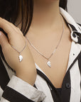 Zilver gerhodineerd breekhartje 1005402