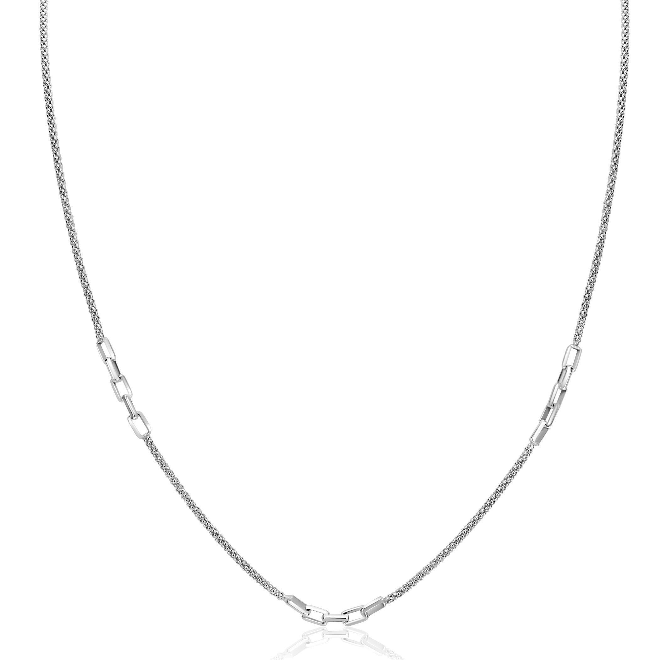 ZINZI Zilveren Ketting 45-48 cm - ZIC2709