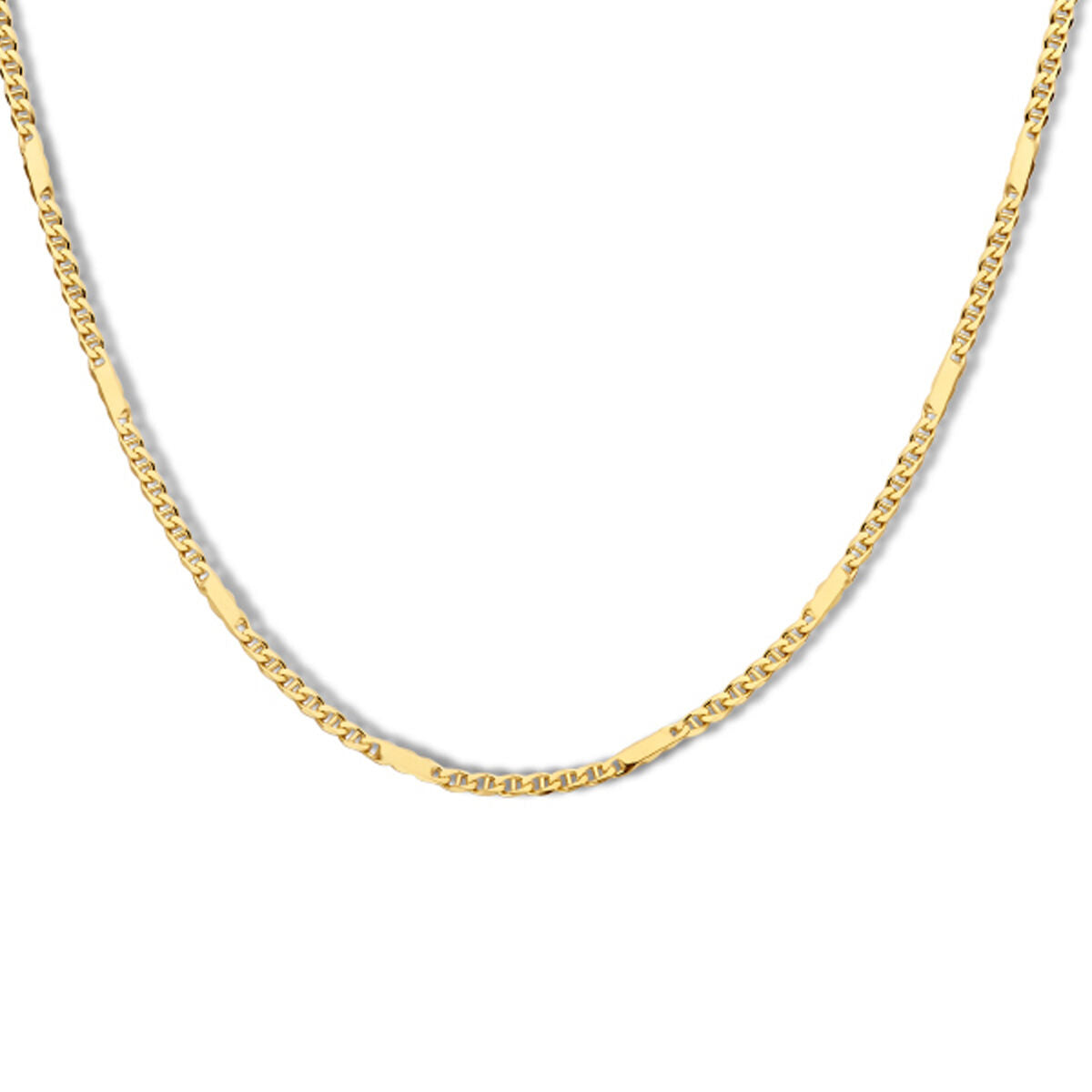 Fantasy Collection Collier valkenoog met tussenstuk 1,9 mm 14K geelgoud