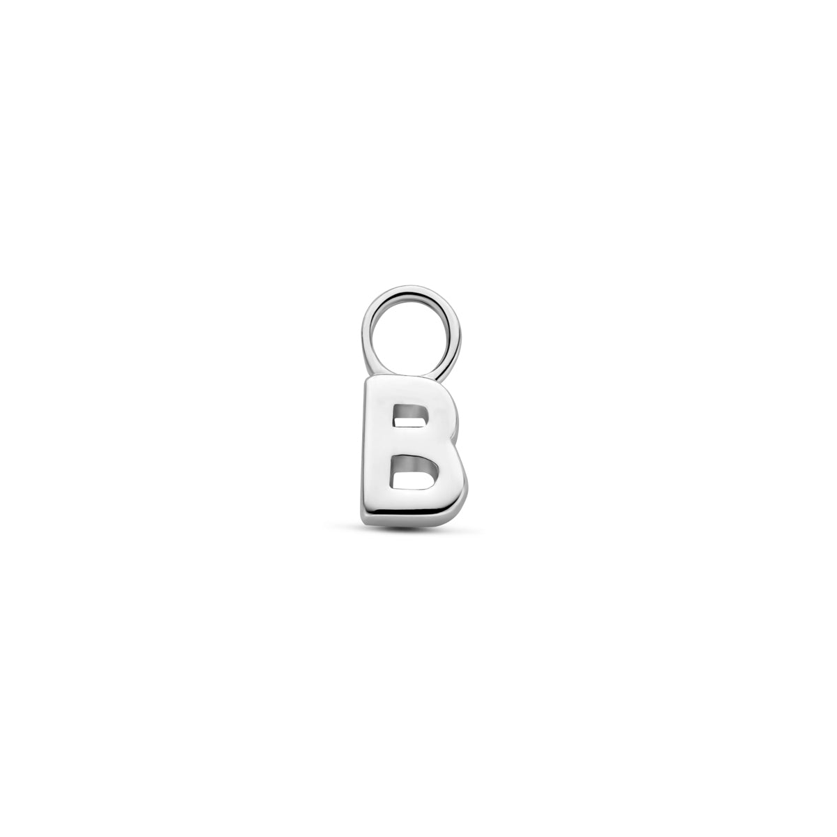 Oorringhanger letter B 6 mm zilver #Letter_B