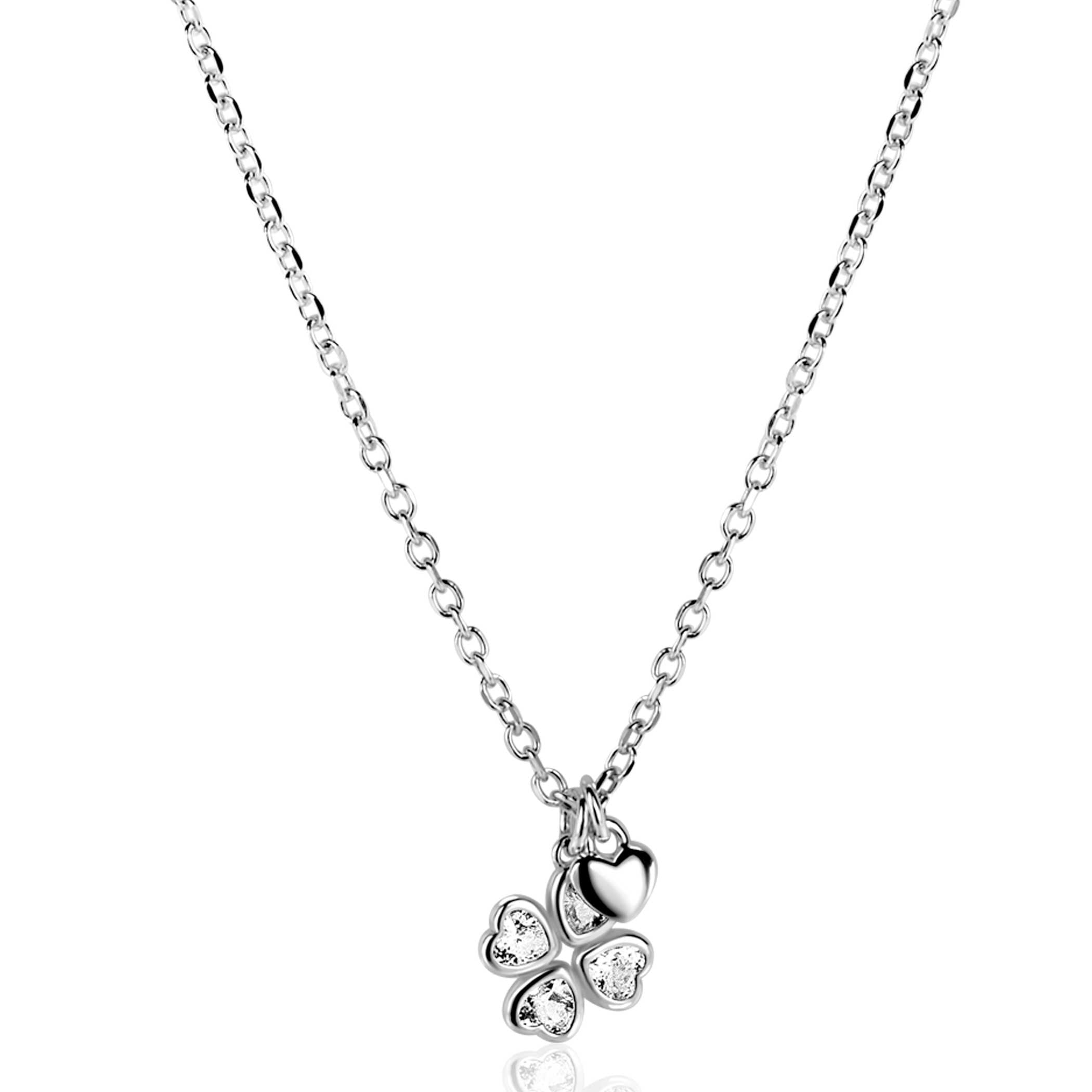 ZINZI Zilveren Ketting met Hart ZIC2783