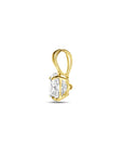 9K Geelgouden 9k hanger zirkonia 9 mm - 8000270 - PansiteNederland.nl