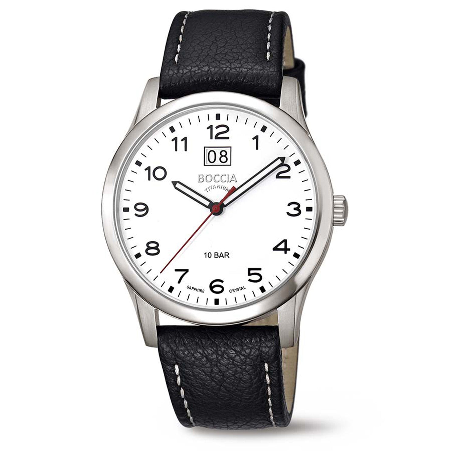 Boccia Titanium Herenhorloge 3580-05 Zilverkleurig