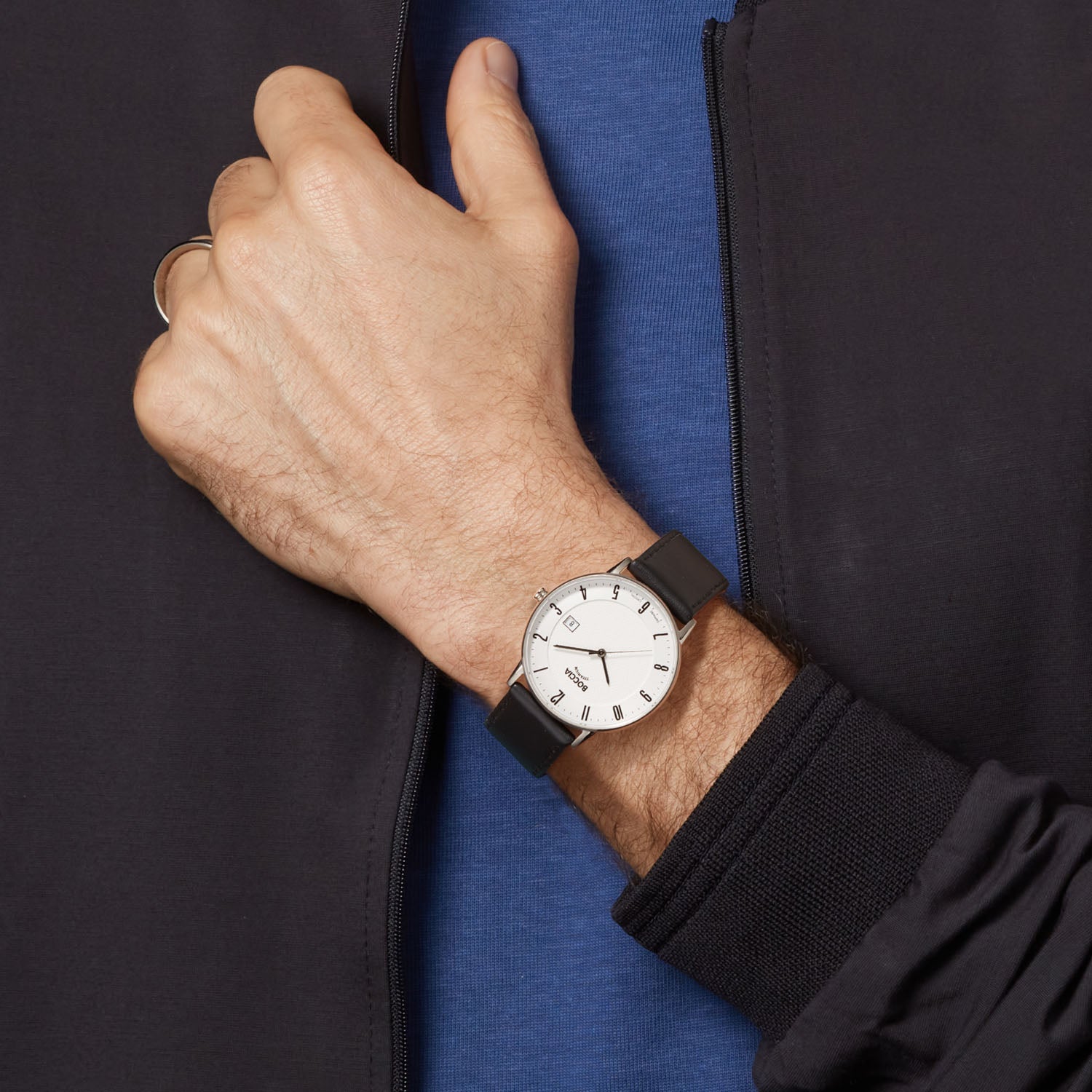 Boccia Titanium Herenhorloge 3607-04 Zilverkleurig