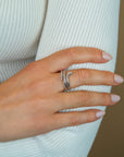 ZINZI zilveren multi-look ring (14mm breed) met slang ZIR2721 - PansiteNederland.nl