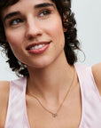 Pandora Infinity Hart 14k Goud Vergulde Ketting met Zirkonia 362666C01 - PansiteNederland.nl