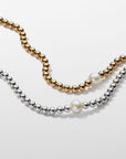 Pandora 14k Goud Verguld Collier met Zoetwaterparel en Zirkonia 363176C01 - PansiteNederland.nl