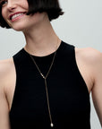 Pandora ESSENCE Behandelde Gecultiveerde Zoetwaterparel Ketting met Hanger - 363259C01