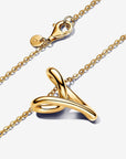 Pandora ESSENCE Organisch Gevormde Ketting met Hartvormige Hanger - 363272C00 - PansiteNederland.nl