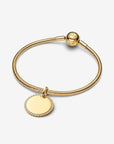 Pandora Hanger graveerbaar rond plaatje 364007C01
