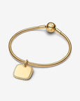 Pandora Hanger graveerbaar vierkant plaatje 364009C01