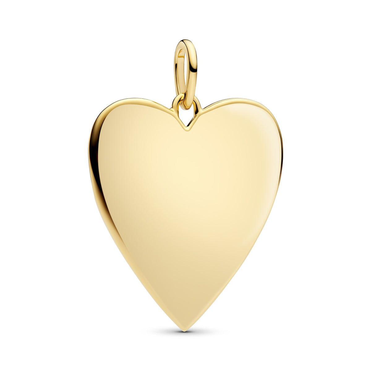 Pandora Hanger oversized graveerbaar hart goudverguld