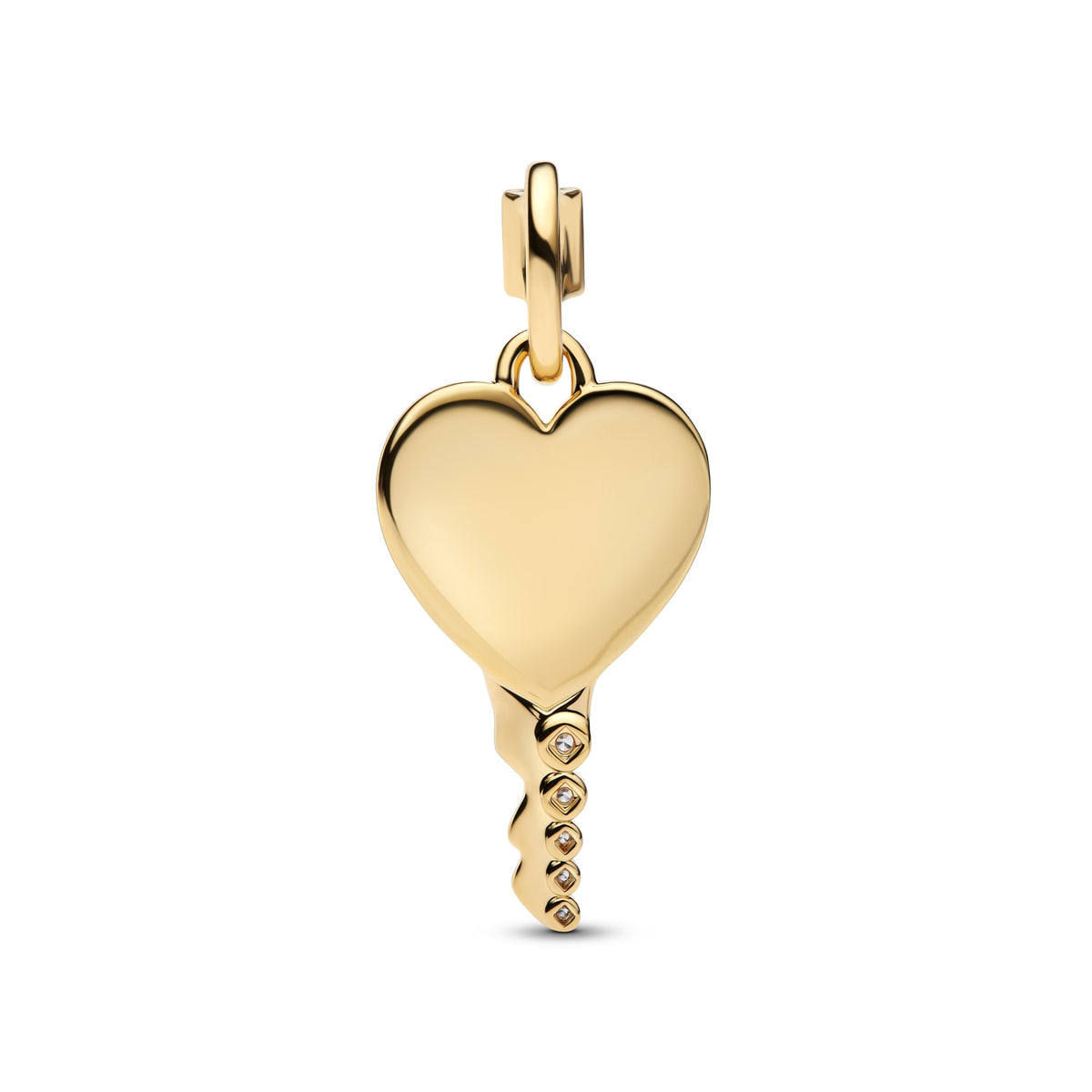 Pandora Graveerbare Hart Sleutelvormige Hanger goudverguld 364353C01