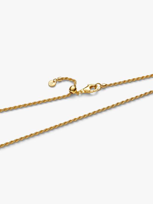 Pandora Rope Schakel Halsketting goudverguld 364687C00