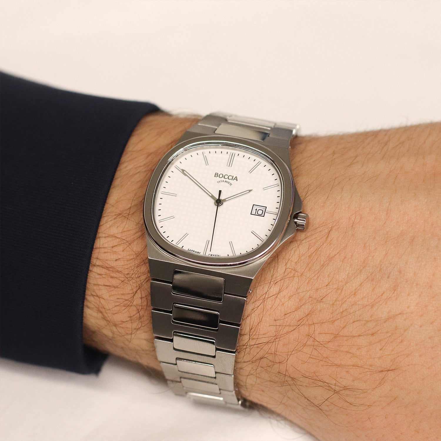 Boccia Titanium Herenhorloge 3657-01 Zilverkleurig