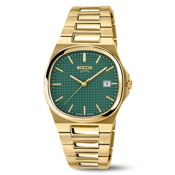 Boccia Titanium 3657-05 Heren Horloge GP 37 mm