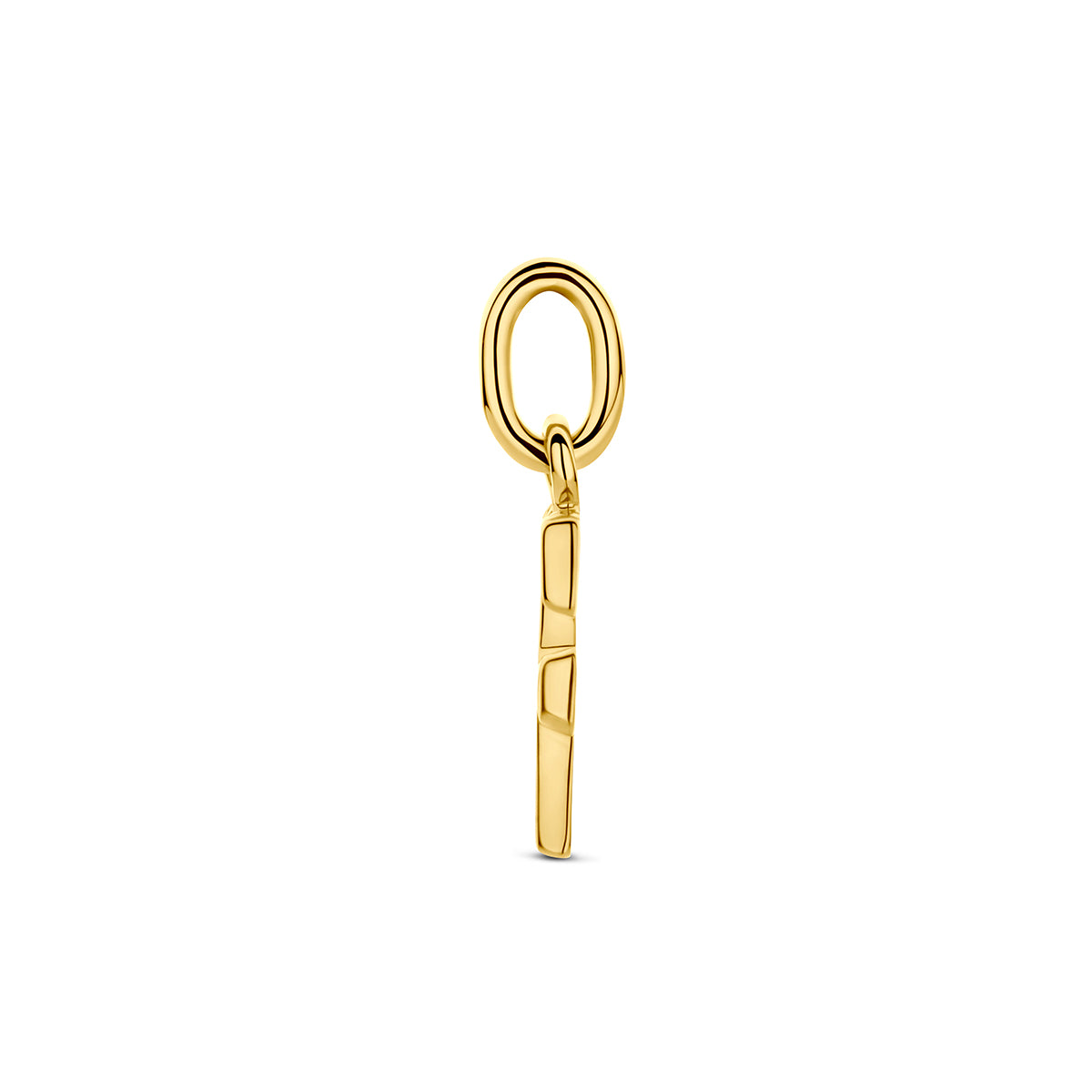 Hanger letter F 12 mm 14K geelgoud #Letter_F