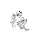 Zinzi 12mm zilveren multi-look oorstekers met peervormige en ovale witte zirkonia's ZIO2689 - PansiteNederland.nl