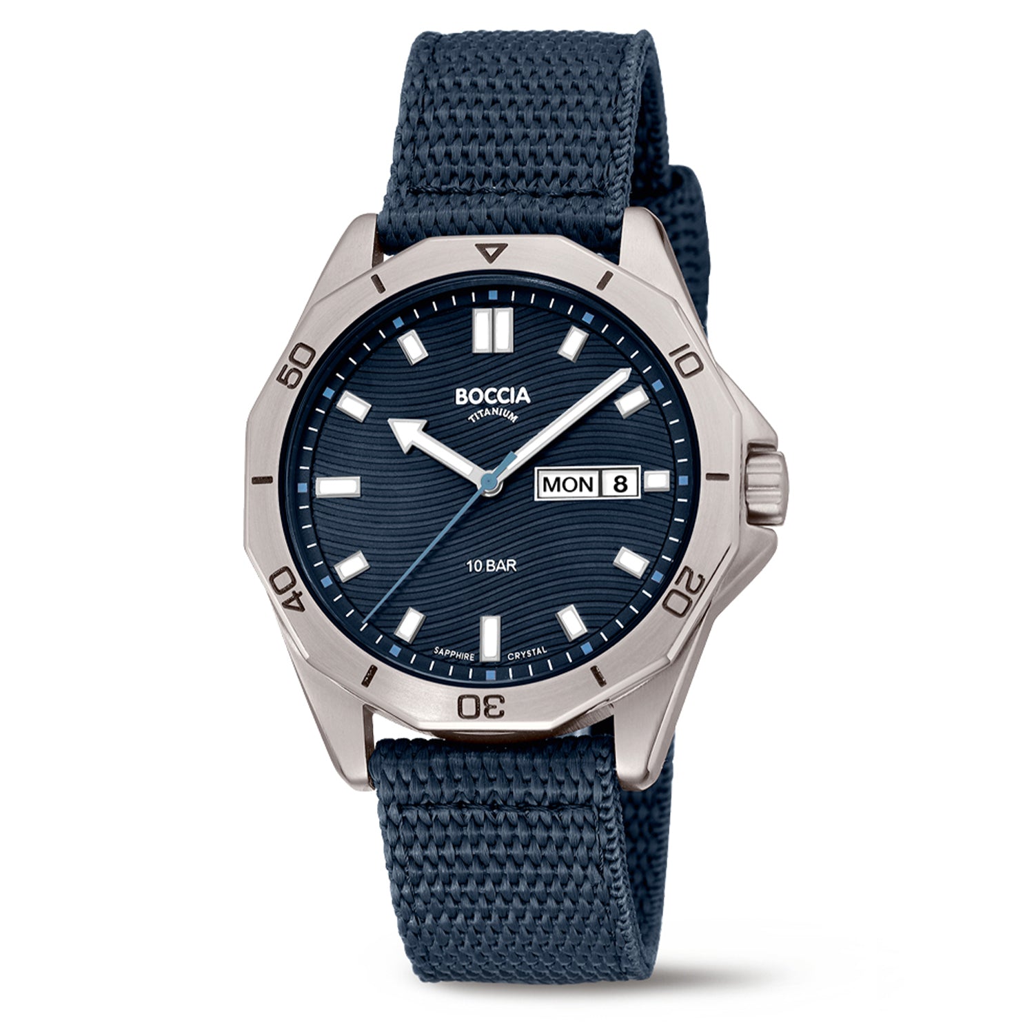 Boccia Titanium 3680-01 Heren Horloge 40mm