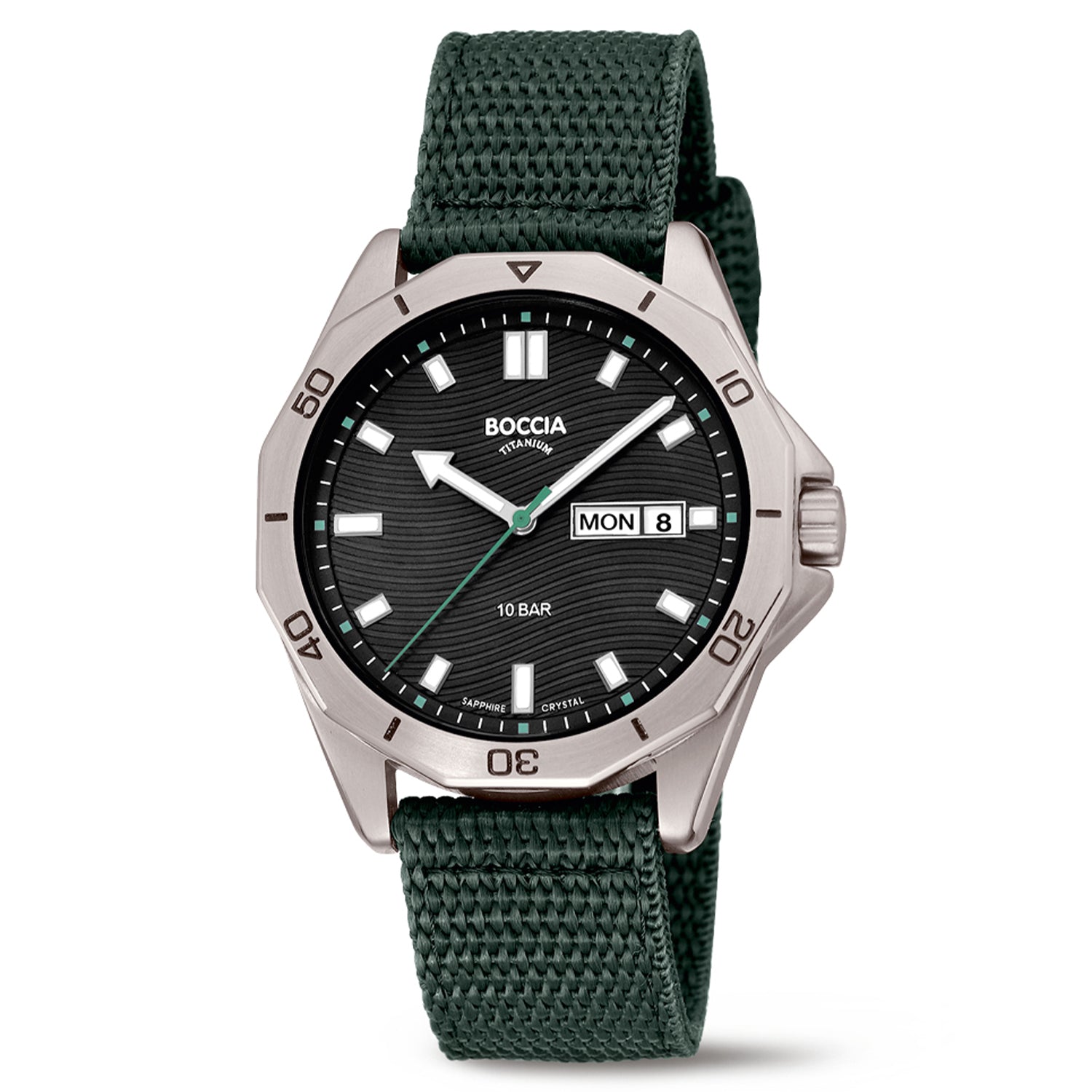 Boccia Titanium 3680-02 Heren Horloge 40mm