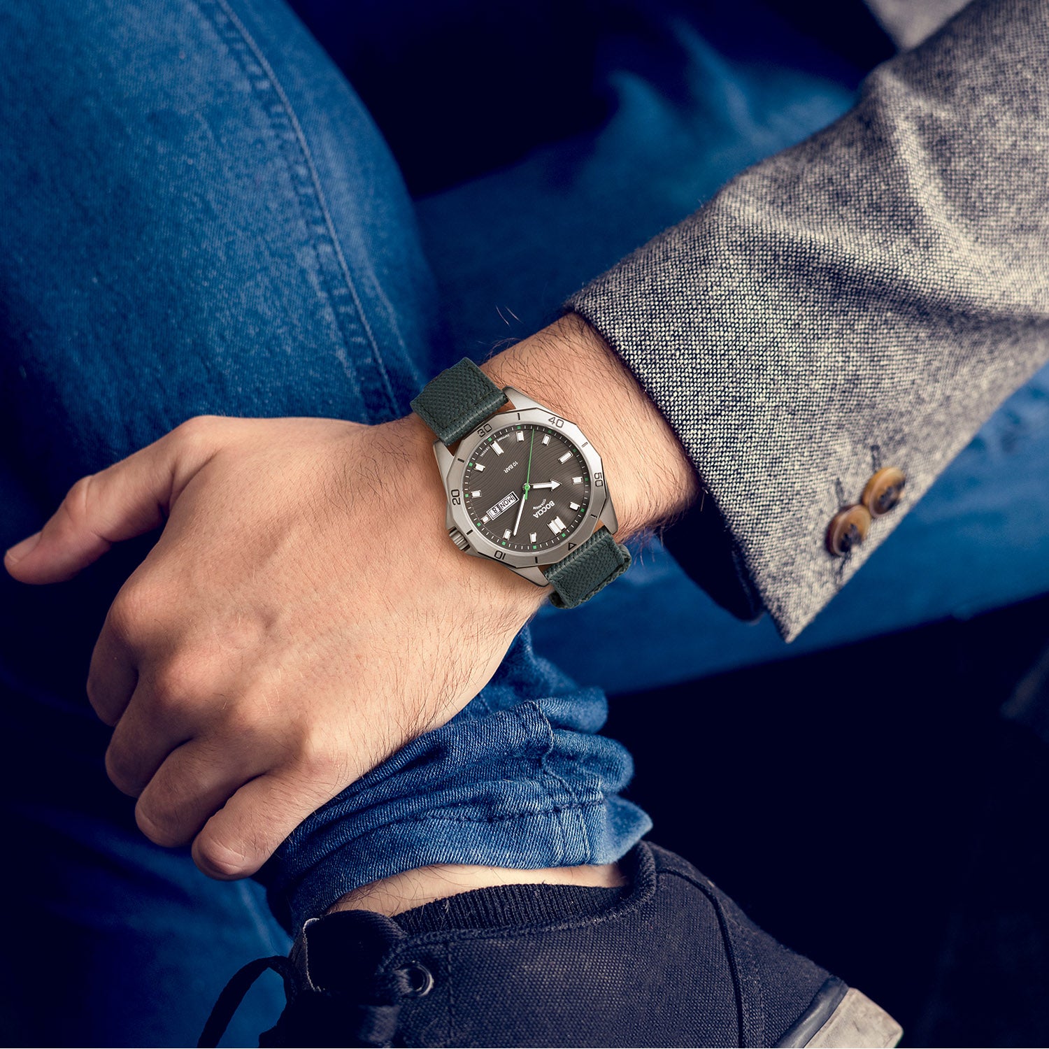 Boccia Titanium 3680-02 Heren Horloge 40mm