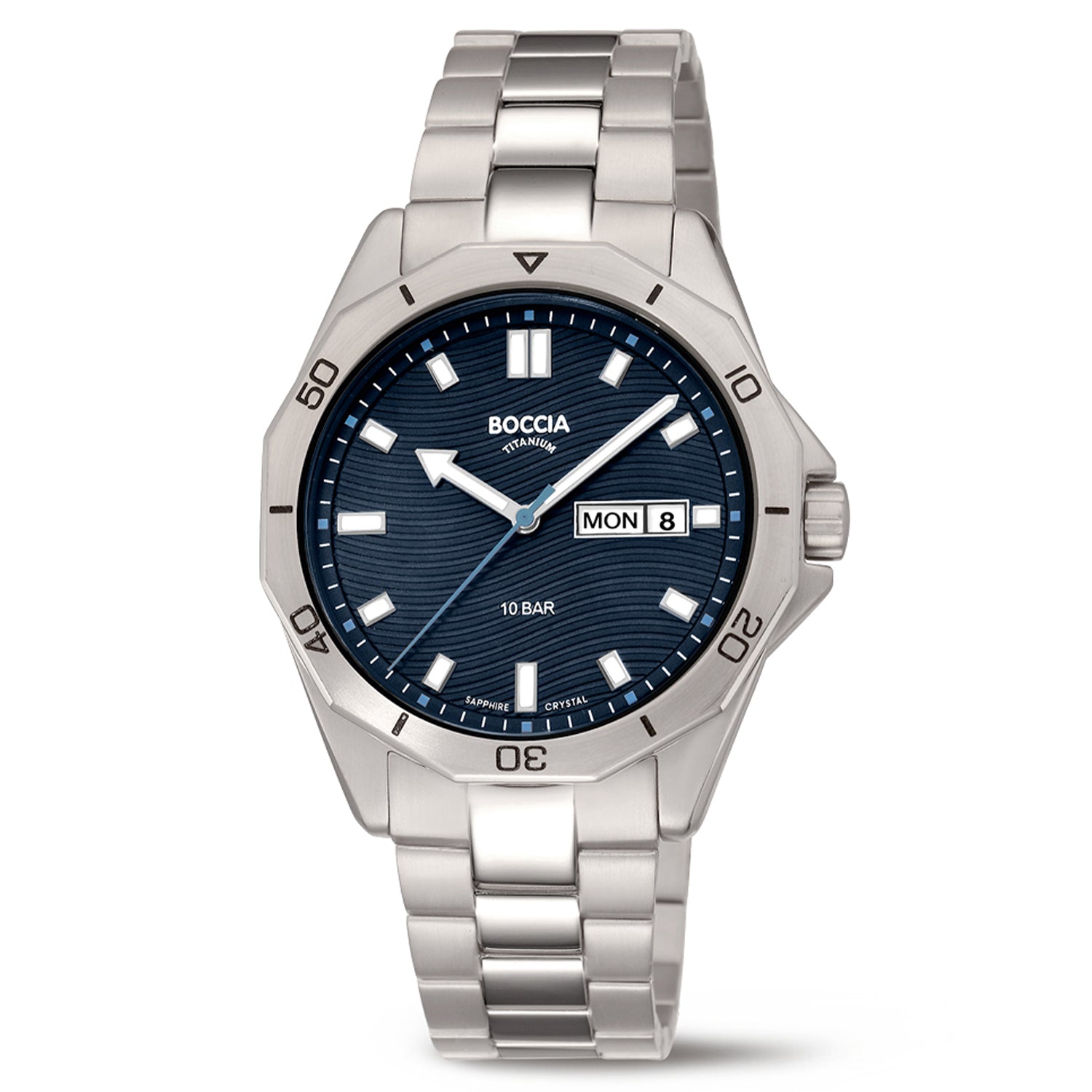 Boccia Titanium 3680-03 Heren Horloge 40mm
